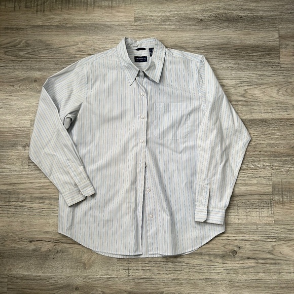 Liz Claiborne Tops - Liz Claiborne Women's Stripe Button Down Shirt Sz L